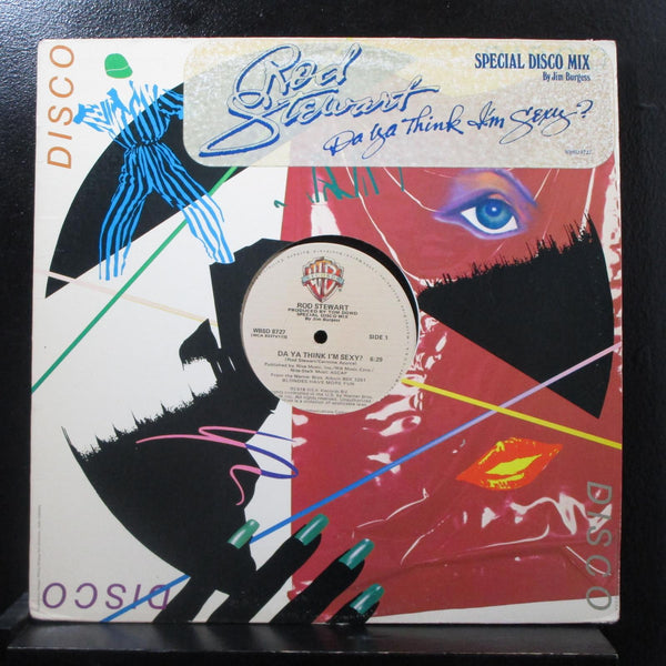 Rod Stewart - Da Ya Think I'm Sexy 12" VG+ WBSD 8727 USA 1978 Vinyl Record - Shuga Records