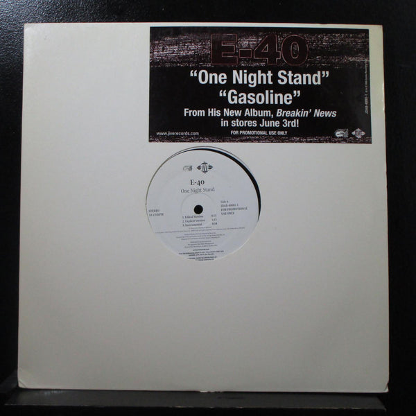 E-40 - One Night Stand / Gasoline 12" VG+ JDAB-40081-1 Promo Vinyl Record - Shuga Records