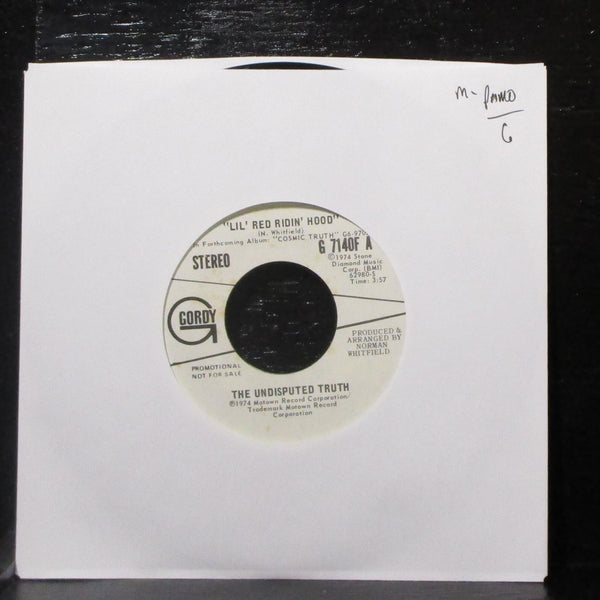The Undisputed Truth - Lil' Red Ridin' Hood 7" Mint- Promo Vinyl 45 Gordy 1974 - Shuga Records