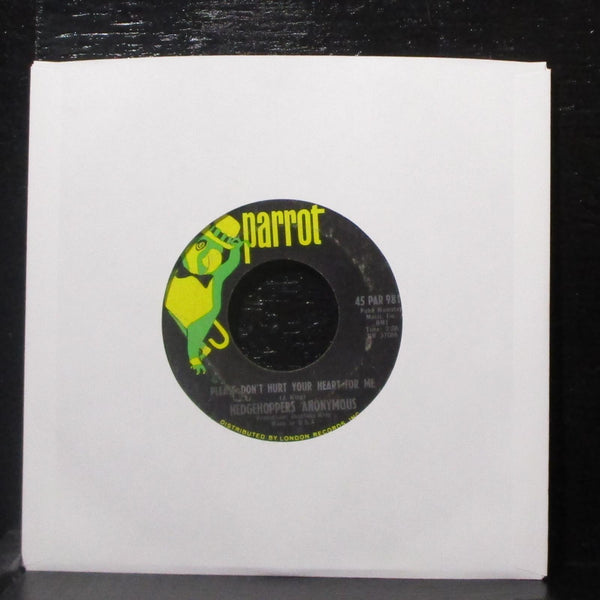 Hedgehoppers Anonymous - Don't Push Me 7" VG Vinyl 45 Parrot 45 PAR 9817 USA - Shuga Records