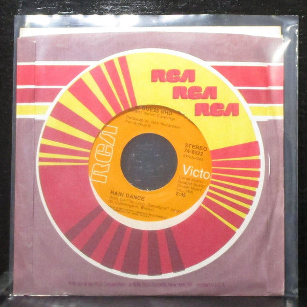 The Guess Who - Rain Dance / One Divided 7" VG+ Vinyl 45 RCA 74-0522 USA 1971 - Shuga Records