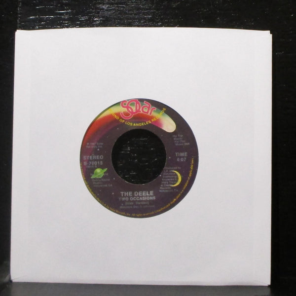 The Deele - Two Occasions 7" VG+ Vinyl 45 Solar B-70015 USA 1987 - Shuga Records