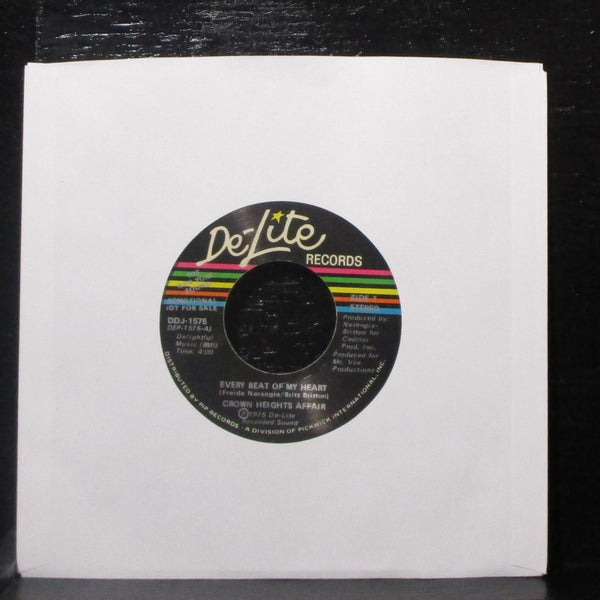 Crown Heights Affair - Every Beat Of My Heart 7" Mint- Promo Vinyl 45 DDJ-1575 - Shuga Records