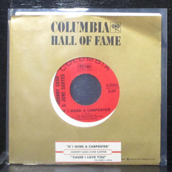 Johnny Cash & June Carter - If I Were A Carpenter / Cause I Love You 7" Mint- 45 - Shuga Records