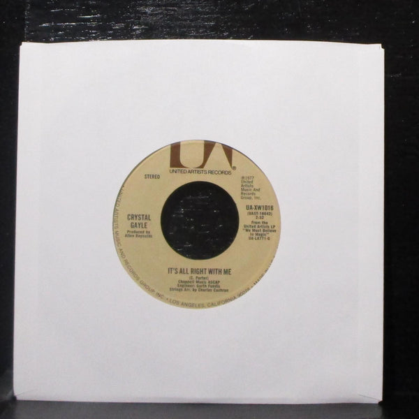 Crystal Gayle - Don't It Make My Brown Eyes Blue 7" Mint- Vinyl 45 UA-XW1016 - Shuga Records