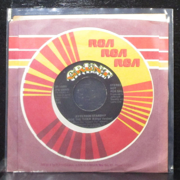 Jefferson Starship - Ride The Tiger 7" VG+ Promo Vinyl 45 Grunt JH-10080 USA - Shuga Records