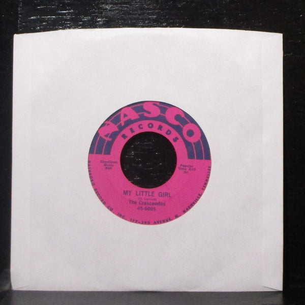 The Crescendos - Oh Julie / My Little Girl 7" VG+ Vinyl 45-6005 Nasco lbl var #3 - Shuga Records