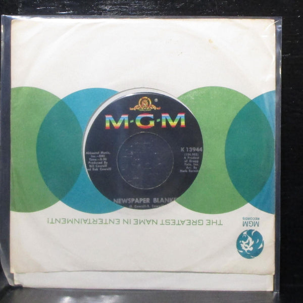 The Cowsills - Indian Lake / Newspaper Blanket 7" VG+ Vinyl 45 MGM lbl var - Shuga Records