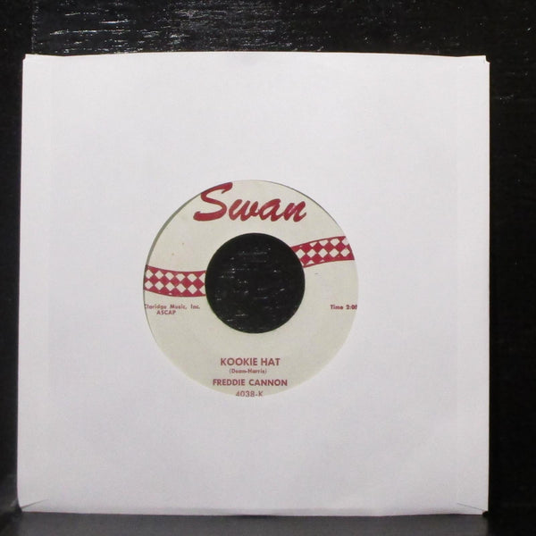 Freddie Cannon - Okefenokee / Kookie Hat 7" VG+ Vinyl 45 Swan 4038 USA 1959 - Shuga Records