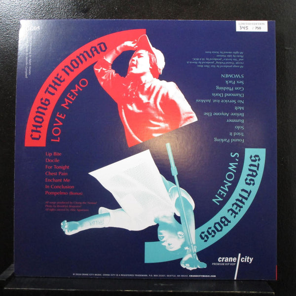Chong The Nomad, Stas Thee Boss - Love Memo / S'WOMEN EP Mint- CC05 Marble - Shuga Records