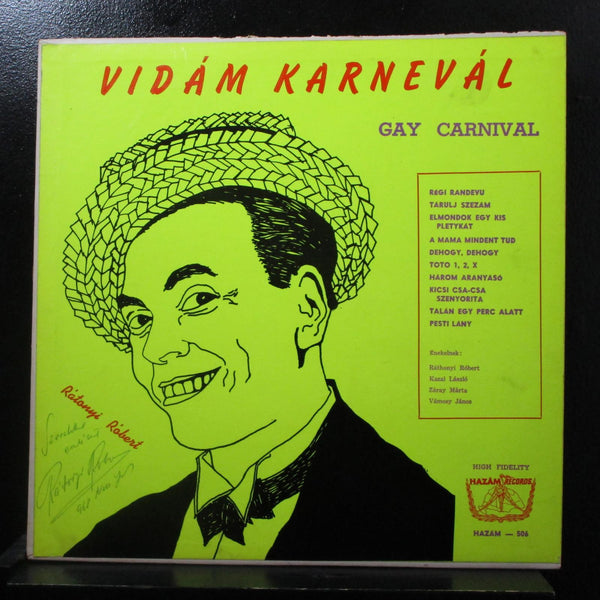 Rthonyi Vidm - Karnevlia LP VG+ HAZAM 506 Mono Signed Vinyl Record - Shuga Records