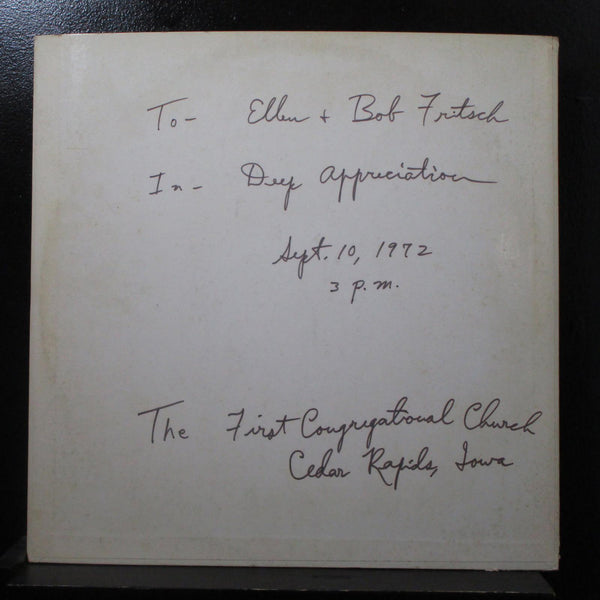 Robert Clark - Organ Dedication Concert LP VG+ Vinyl Record Private Iowa - Shuga Records