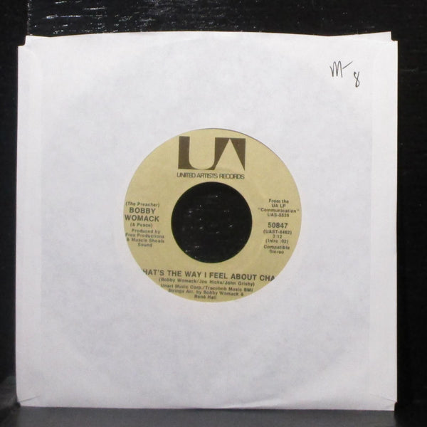 Bobby Womack - That's The Way I Feel About Cha 7" Mint- Vinyl 45 UA 50847 USA - Shuga Records