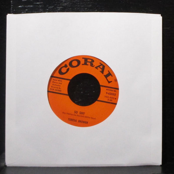 Teresa Brewer - The Hula Hoop Song / So Shy 7" Mint- Vinyl 45 Coral 9-62033 USA - Shuga Records