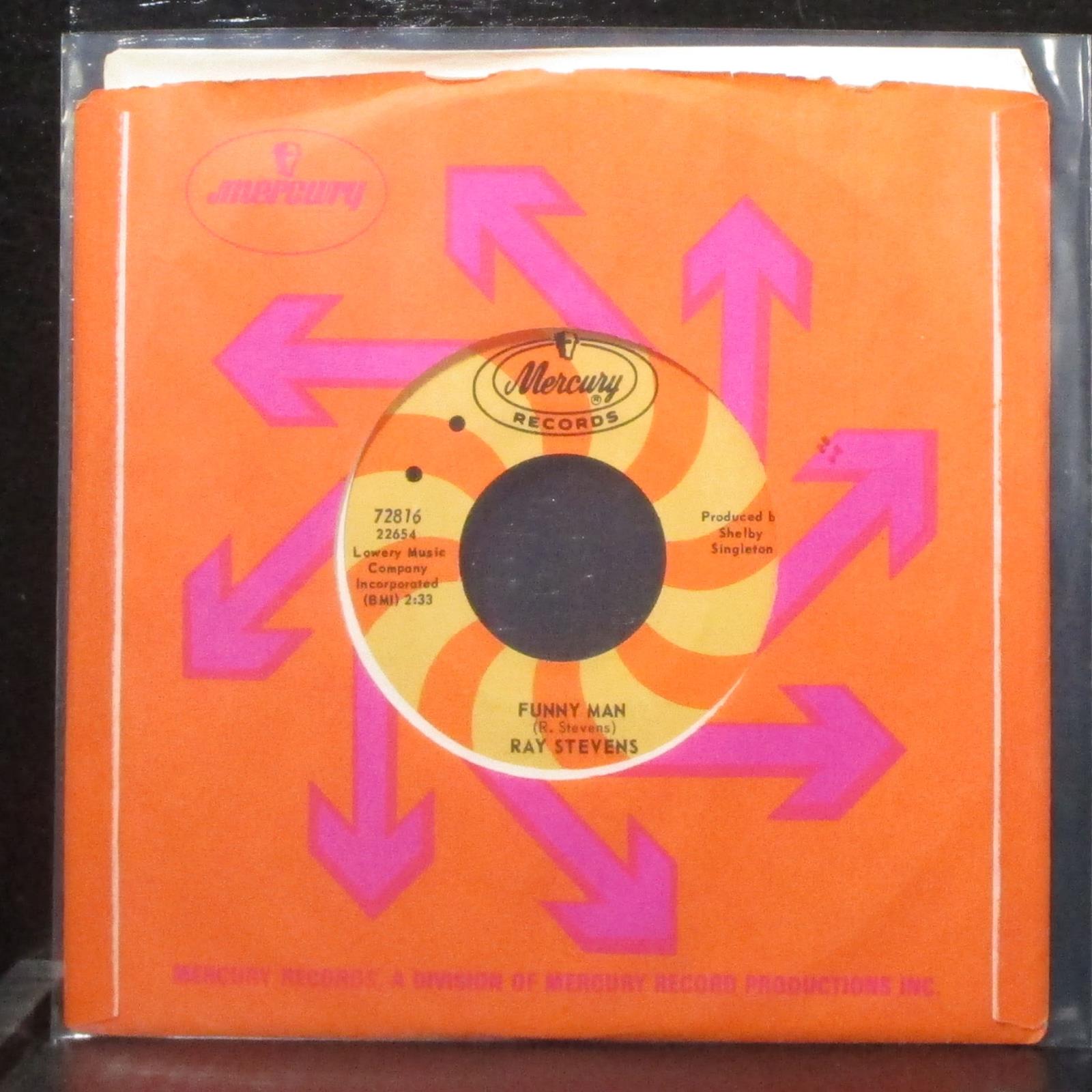 Ray Stevens - Funny Man / Just One Of Life's Little Tragedies 7" Mint- Vinyl 45 - Shuga Records