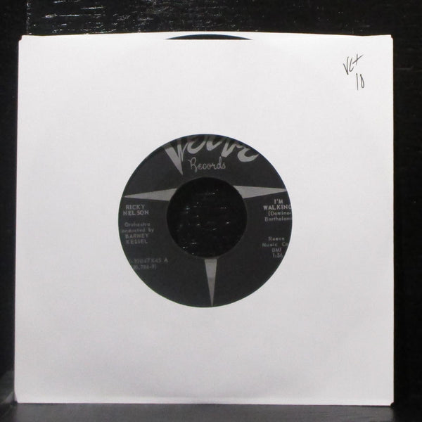 Ricky Nelson - I'm Walking / A Teenager's Romance 7" VG+ Vinyl 45 Verve 1957 - Shuga Records