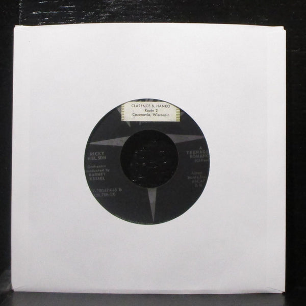 Ricky Nelson - I'm Walking / A Teenager's Romance 7" VG+ Vinyl 45 Verve 1957 - Shuga Records