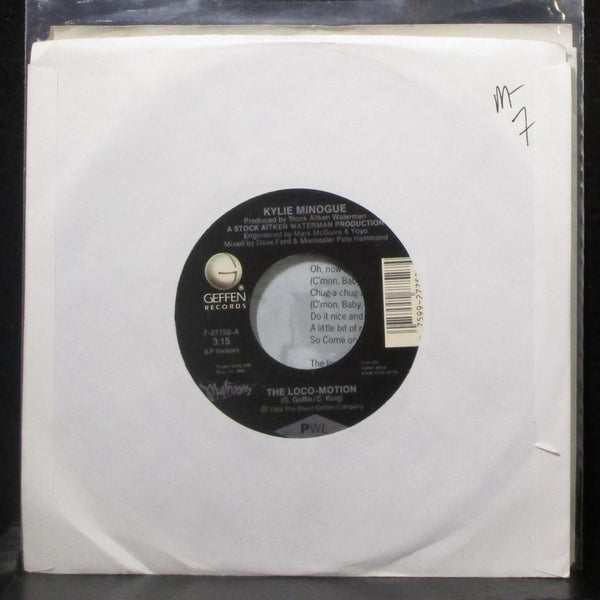 Kylie Minogue - The Loco-Motion / I'll Still Be Loving You 7" Mint- 45 Geffen - Shuga Records