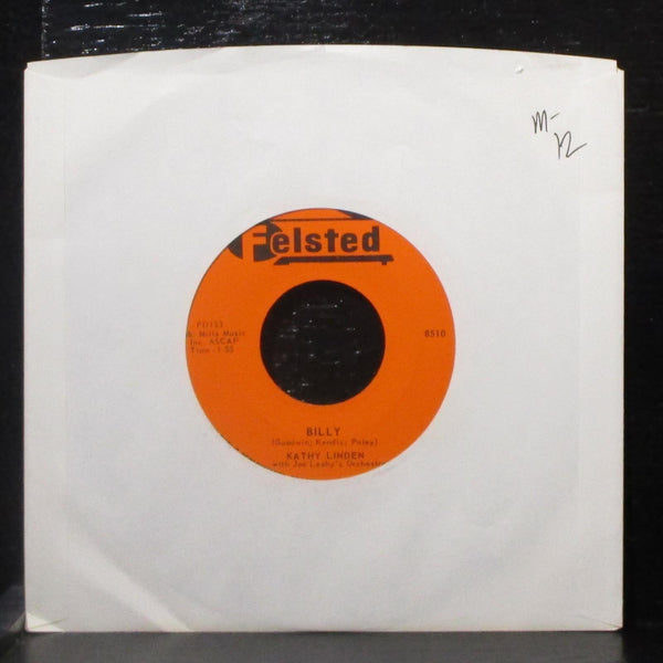 Kathy Linden - Billy / If I Could Hold You In My Arms 7" Mint- Vinyl 45 Felsted - Shuga Records