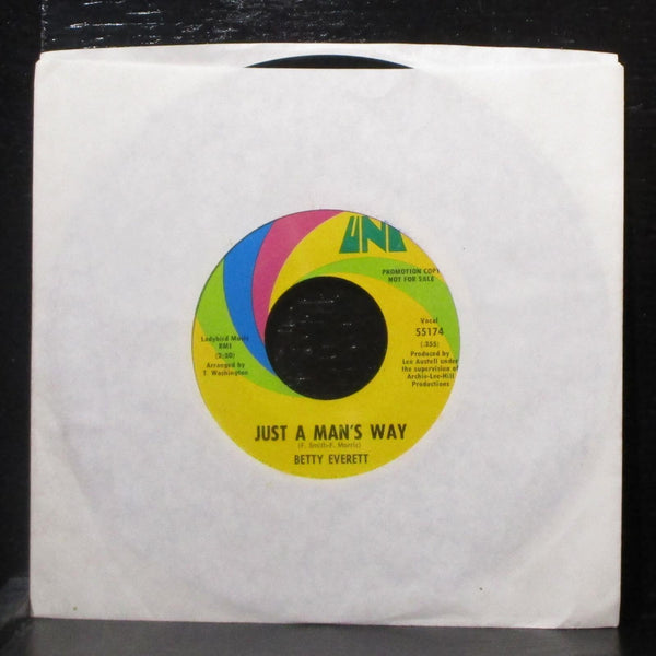 Betty Everett - It's Been A Long Time / Just A Man's Way 7" VG+ Promo Vinyl 45 - Shuga Records