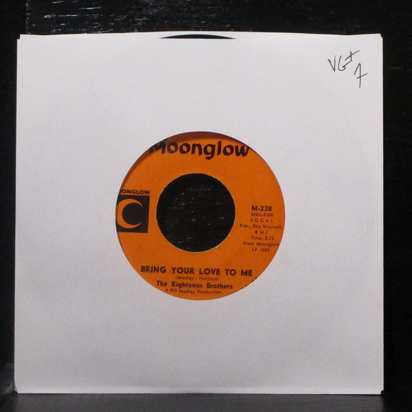 The Righteous Brothers - Bring Your Love To Me / Fannie Mae 7" VG+ Vinyl 45 - Shuga Records
