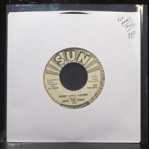 Jerry Lee Lewis - Sweet Little Sixteen / How's My Ex Treating You 7" VG+ Promo - Shuga Records