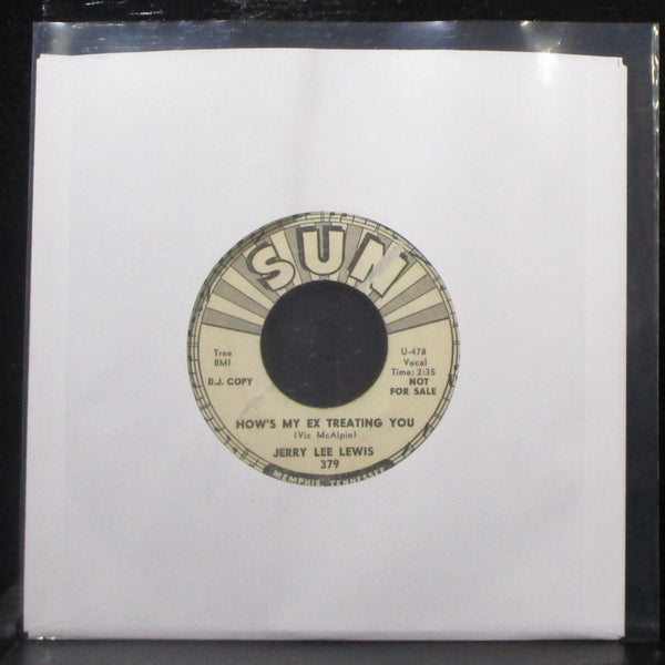 Jerry Lee Lewis - Sweet Little Sixteen / How's My Ex Treating You 7" VG+ Promo - Shuga Records
