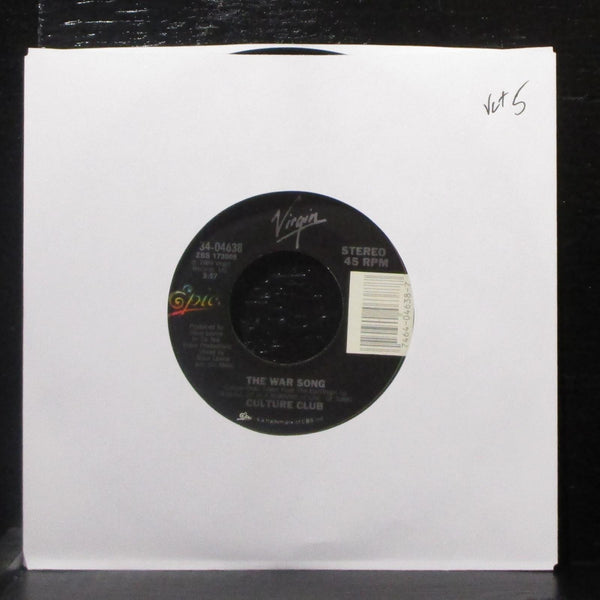 Culture Club - The War Song / La Cancion De Guerra 7" VG+ Vinyl 45 Epic 34-04638 - Shuga Records