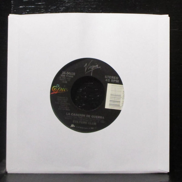 Culture Club - The War Song / La Cancion De Guerra 7" VG+ Vinyl 45 Epic 34-04638 - Shuga Records