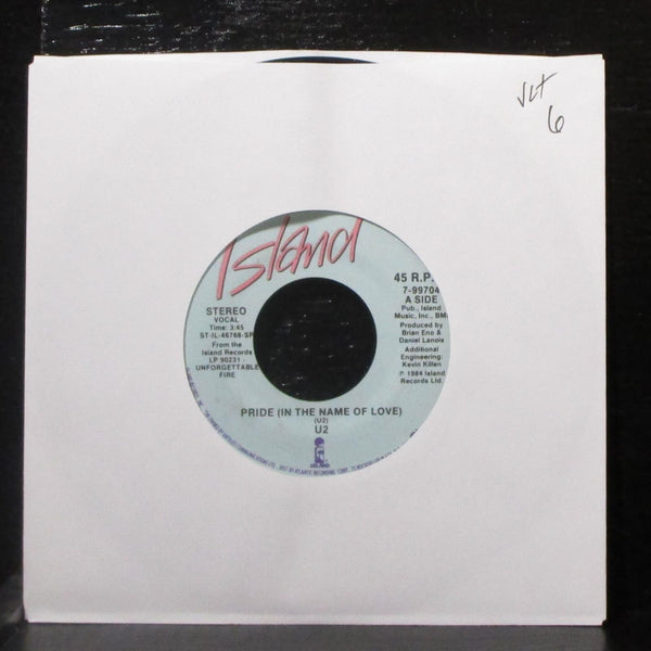 US - Pride (In The Name Of Love) / Boomerang II 7" VG+ Vinyl 45 Island 7-99704 - Shuga Records