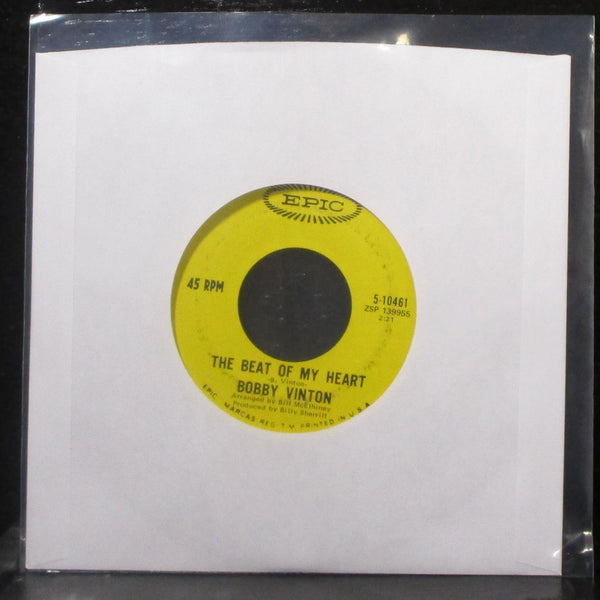 Bobby Vinton - To Know You Is To Love You / The Beat Of My Heart 7" VG+ Vinyl 45 - Shuga Records