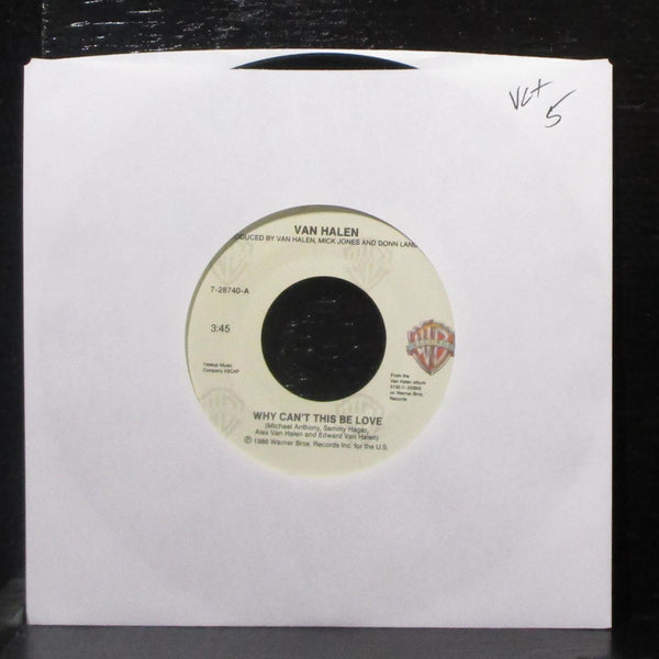 Van Halen - Why Can't This Be Love / Get Up 7" VG+ Vinyl 45 WB 7-28740 USA 1986 - Shuga Records