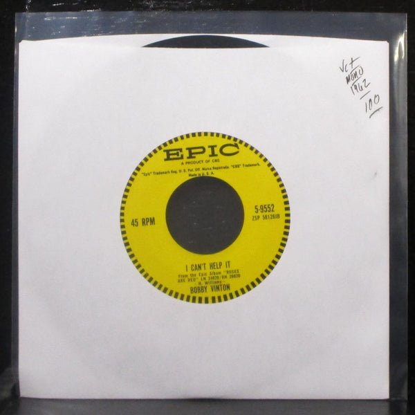 Bobby Vinton - I Can't Help It / I Fall To Pieces 7" VG+ Mono 45 Epic 5-9552 - Shuga Records