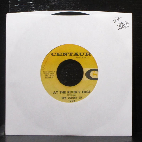 New Colony Six - At The River's Edge / I Lie Awake 7" VG+ Vinyl 45 Centaur 1202 - Shuga Records