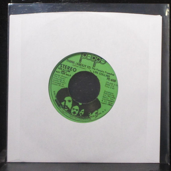 Lyn Collins - Think (About It) 7" VG+ Promo Vinyl 45 People PE-608 USA 1972 - Shuga Records