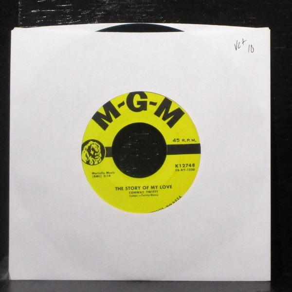 Conway Twitty - The Story Of My Love / Make Me Know You're Mine 7" VG+ Vinyl 45 - Shuga Records