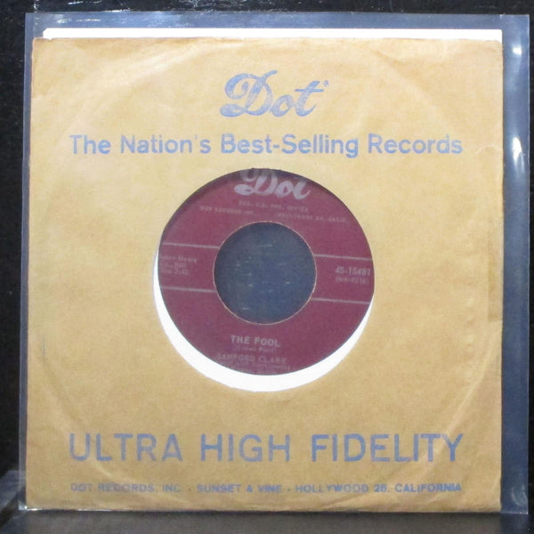 Sanford Clark - The Fool / Lonesome For A Letter 7" VG+ Vinyl 45 Dot 45-15481 - Shuga Records