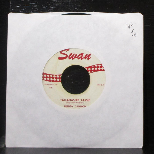 Freddy Cannon - Tallahassee Lassie / You Know 7" VG Vinyl 45 Swan S4031 USA 1959 - Shuga Records