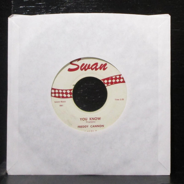 Freddy Cannon - Tallahassee Lassie / You Know 7" VG Vinyl 45 Swan S4031 USA 1959 - Shuga Records