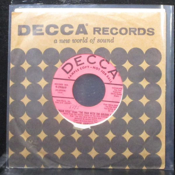 Elmer Bernstein - "Main Title" From "The Man With The Golden Arm 7" VG+ Promo 45 - Shuga Records