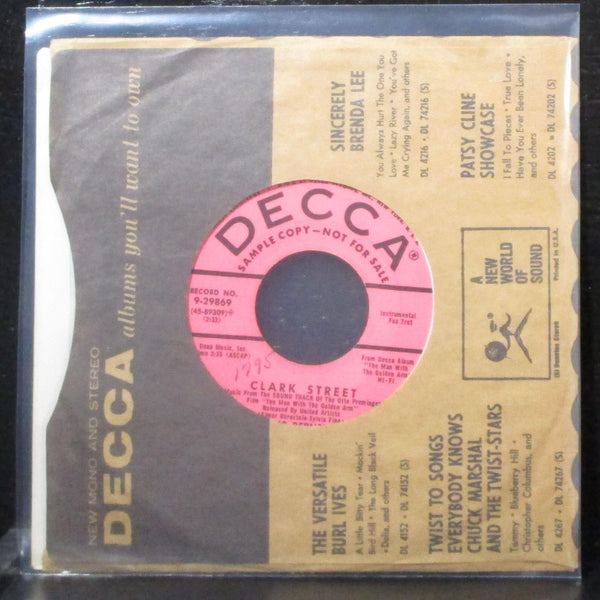 Elmer Bernstein - "Main Title" From "The Man With The Golden Arm 7" VG+ Promo 45 - Shuga Records