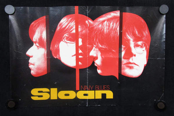 Sloan - Navy Blues VG Poster 11"x17" folded - Shuga Records