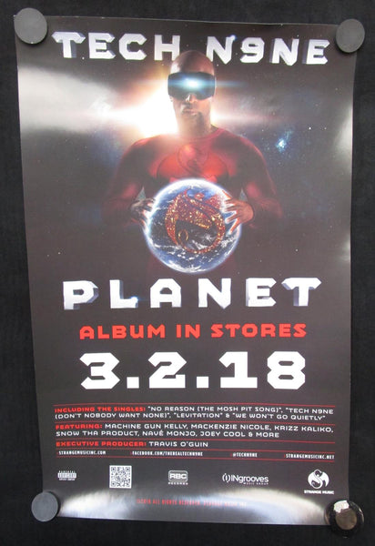 Tech N9ne - Planet Mint- Poster 17"x11" Strange Music 2018 - Shuga Records