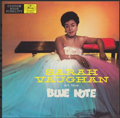 Sarah Vaughan ‎– At The Blue Note - VG+ Lp Record 1956 Mercury USA Mono Original Vinyl - Jazz Vocal