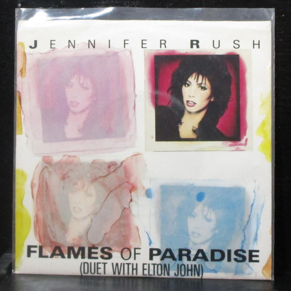 Jennifer Rush & Elton John - Flames Of Paradise / Call My Name 7" Mint- Vinyl 45 - Shuga Records