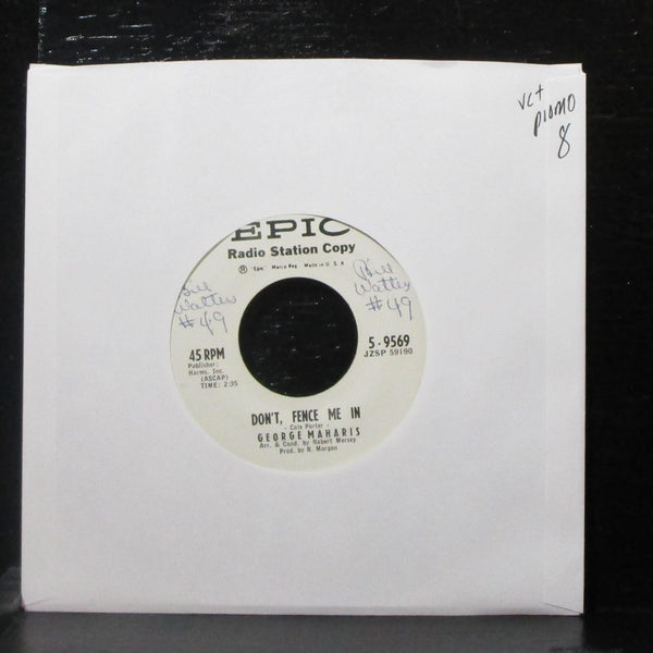 George Maharis - Don't Fence Me In / Alright Okay You Win 7" VG+ Promo Vinyl 45 - Shuga Records