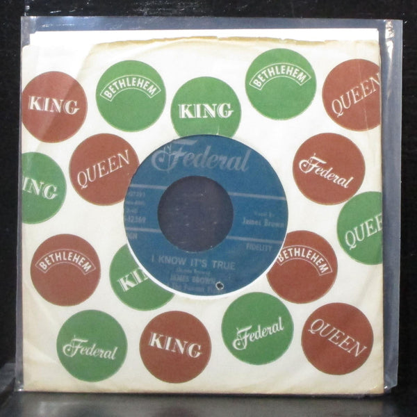 James Brown - I'll Go Crazy / I Know It's True 7" VG+ Vinyl 45 Federal 45-12369 - Shuga Records