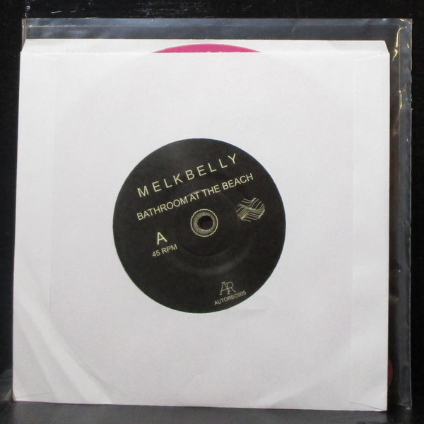 Melkbelly - Bathroom At The Beach / Piss Wizard 7" Mint- New Pink Vinyl 45 MP3 - Shuga Records