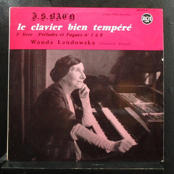 Landowska, Bach - Le Clavier Bien Tempr - Livre LP Mint- 630.474 France Record - Shuga Records