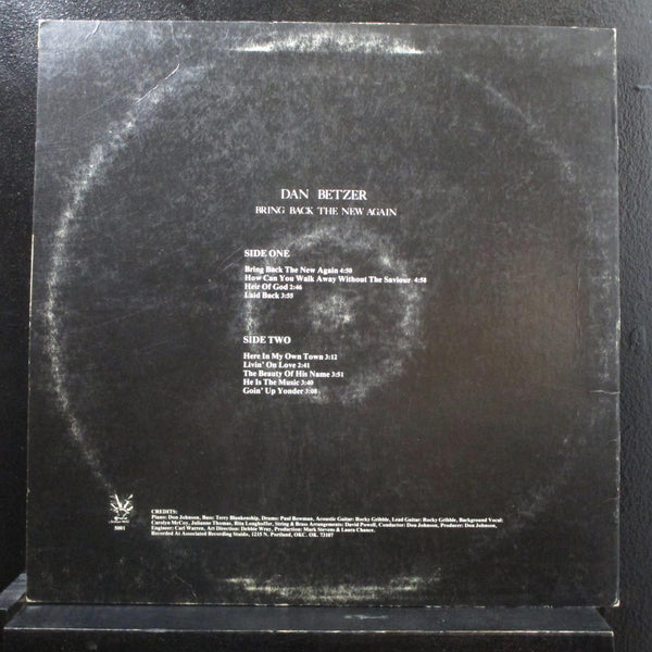 Dan Betzer - Bring Back The New Again LP VG+ 5001 Vinyl Record - Shuga Records